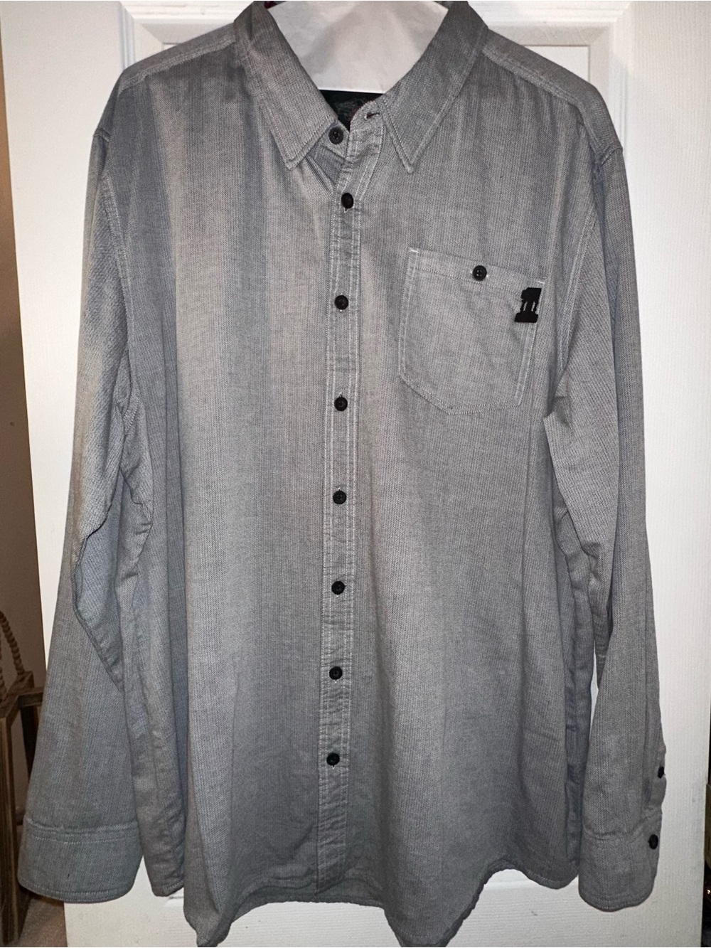 Harley-Davidson Gray Long-Sleeve Button-Down Shirt
